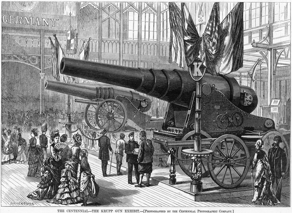 Detail of The Centenial - The Krupp Gun Exhibit Magazine Illustration by Corbis