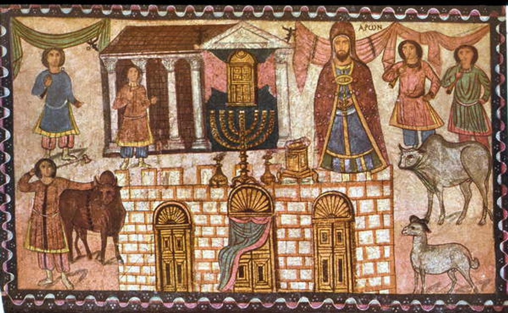 Detail of The Tabernacle and its priests by Jewish School