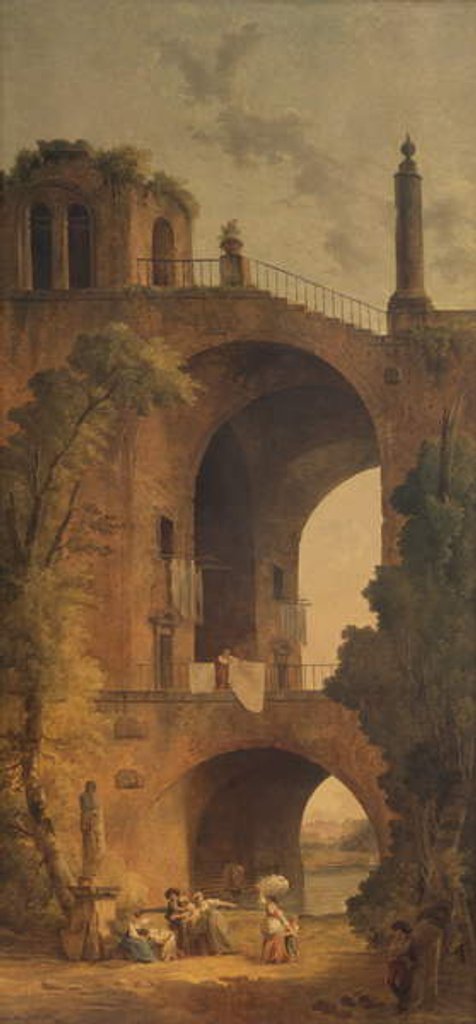 Detail of Landscape with Ruins, 1802 by Hubert Robert