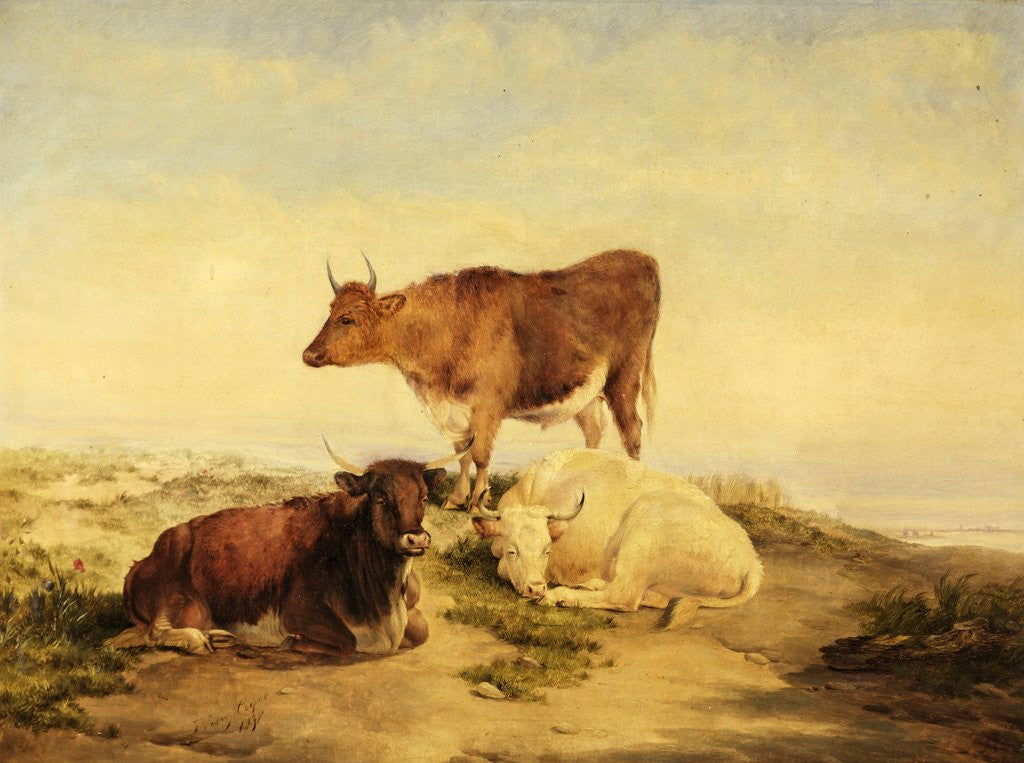 Detail of Cows by Thomas Sidney Cooper