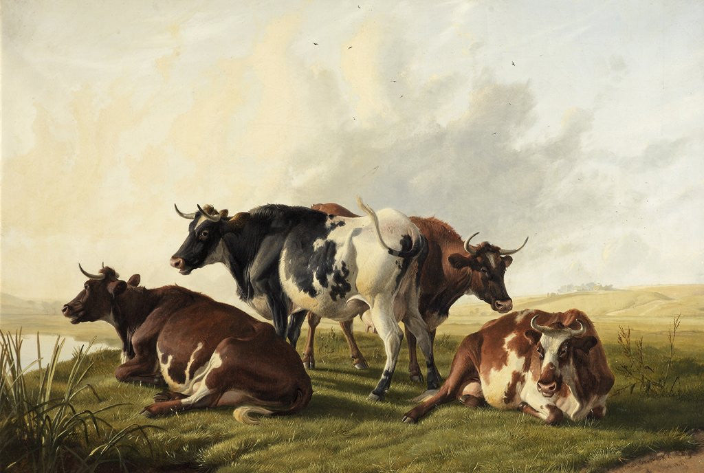 Detail of Cows by Thomas Sidney Cooper