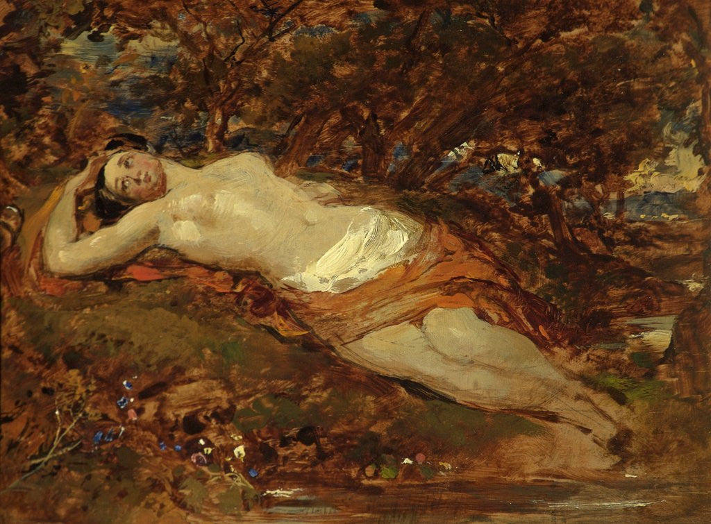 Detail of Study for Reclining Nude by William Etty