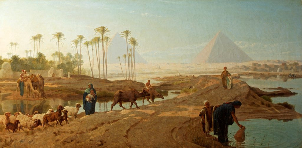 Detail of The Subsiding of the Nile by Frederick Goodall