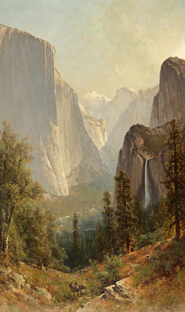 Detail of Yosemite Valley by Thomas Hill