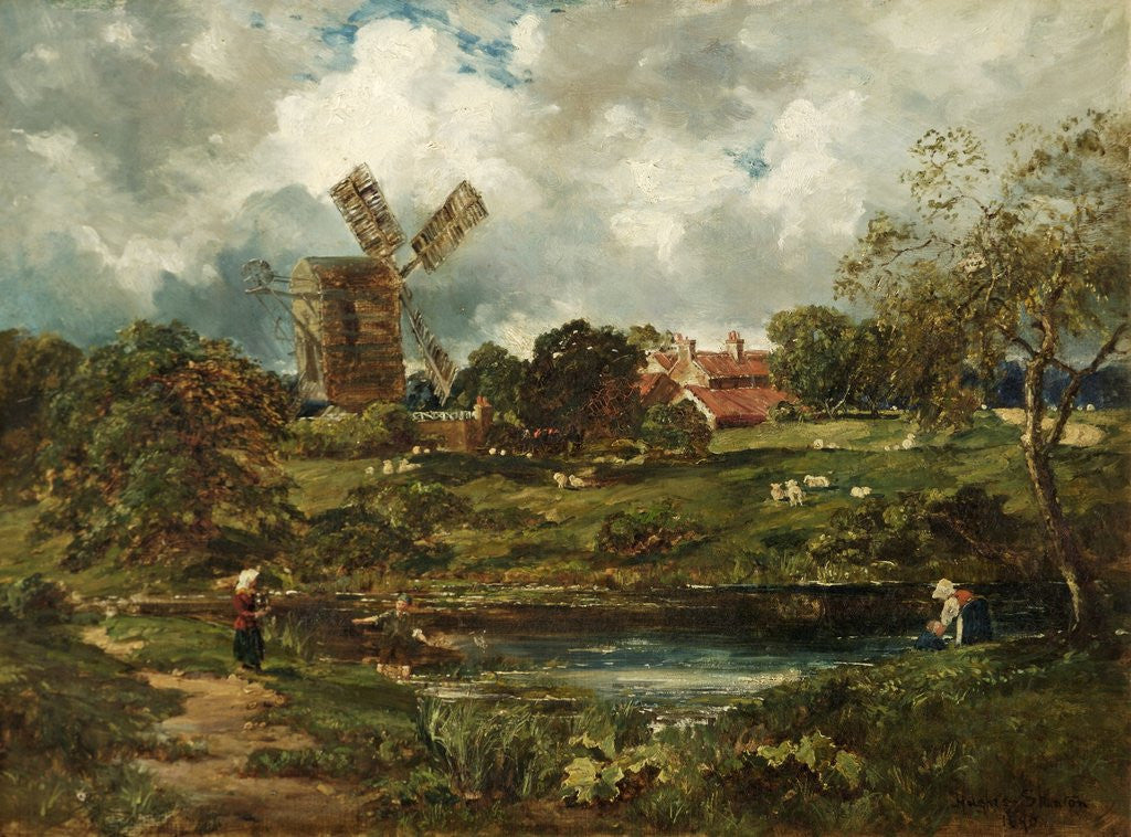 Detail of The Windmill by Sir Herbert Hughes-Stanton