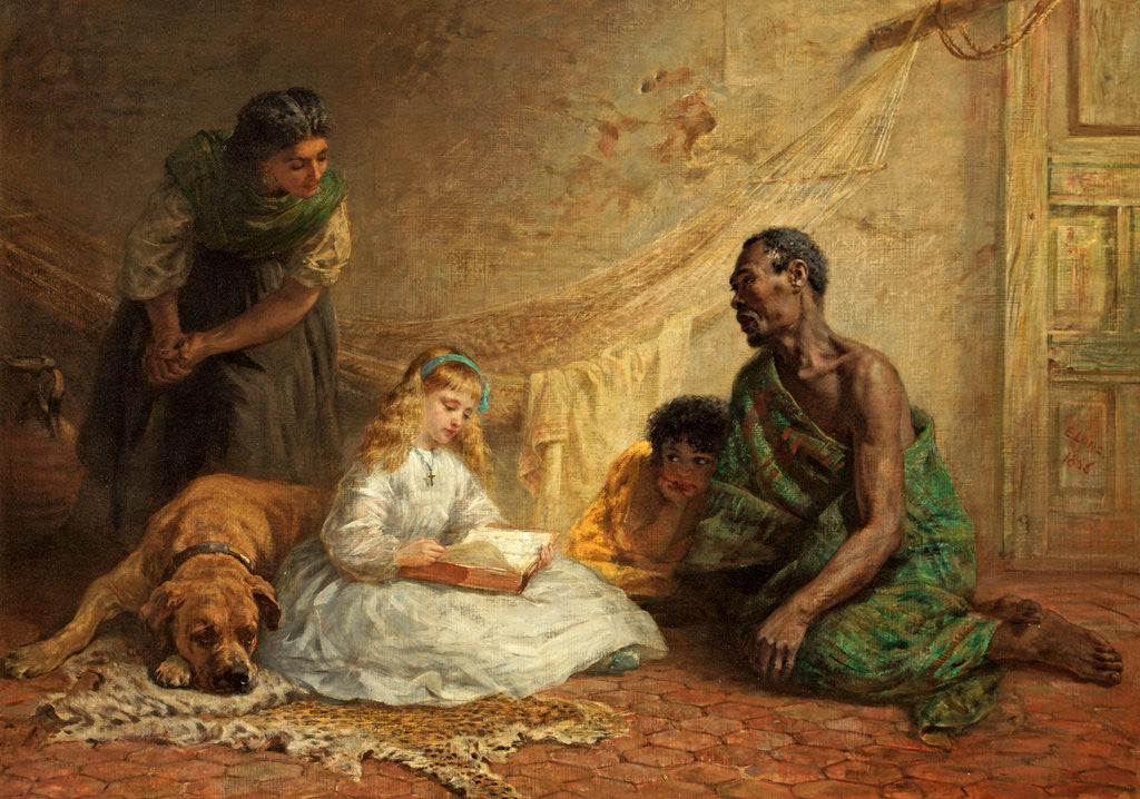 Detail of Uncle Tom's Cabin by Edwin Longsden Long