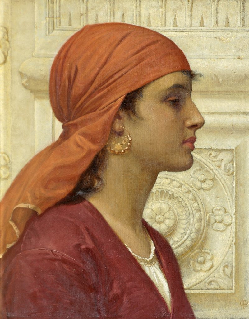 Detail of A Capri Girl by Charles Edward Perugini