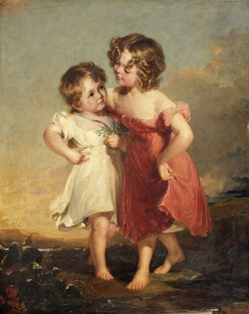 Detail of The Little Wanderers by Frederick Richard Say