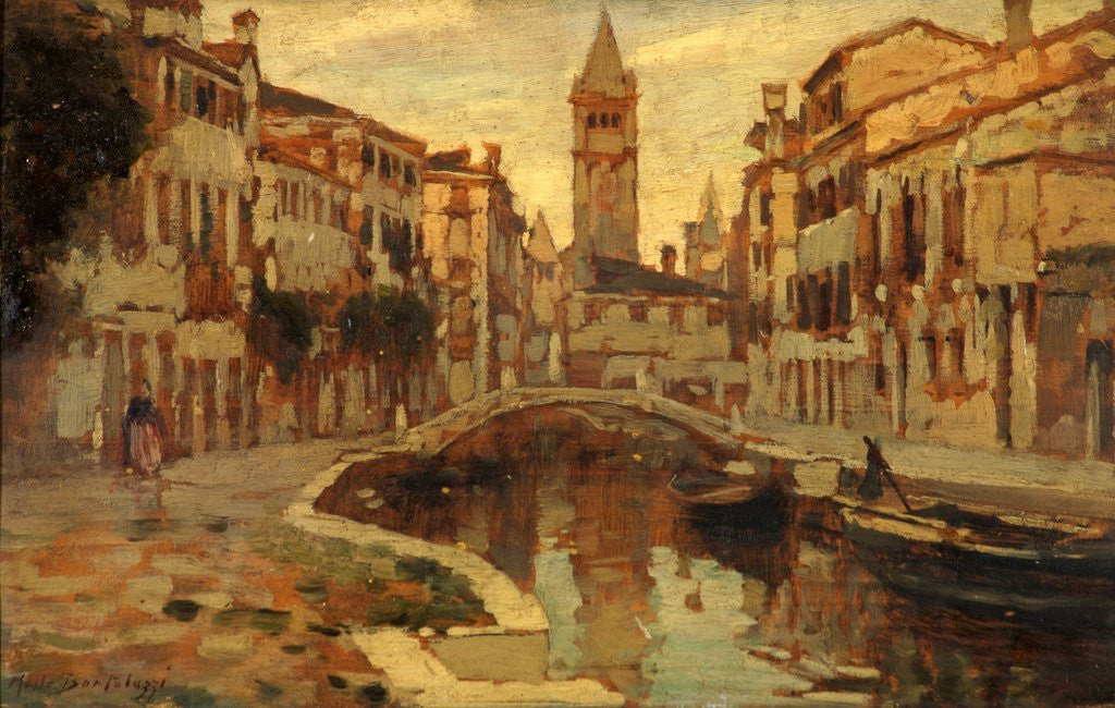 Detail of Venice Canal by Camillo Bortoluzzi