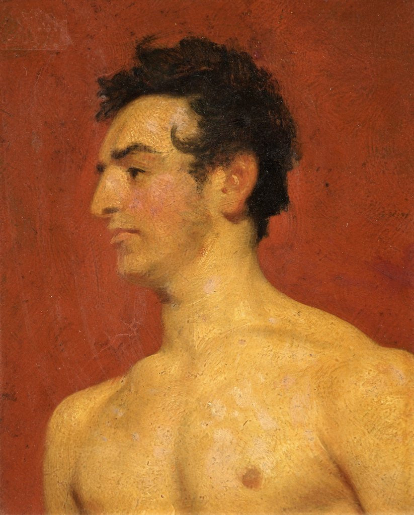 Detail of Head and Shoulders of a Nude Man by William Etty