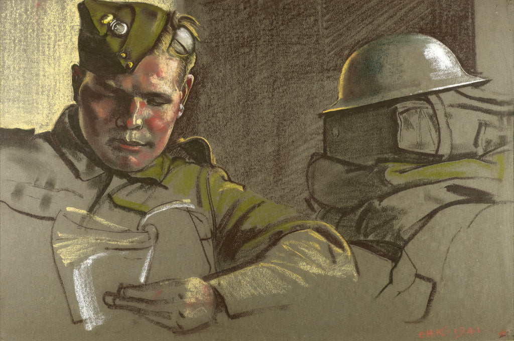 Detail of Fusilier Perrin by Eric Kennington