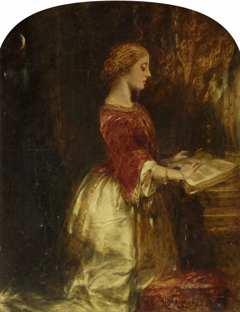 Detail of Reading by Arthur Joseph Woolmer