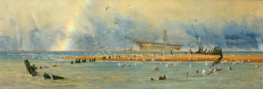 Detail of The Goodwin Sands by William Lionel Wyllie