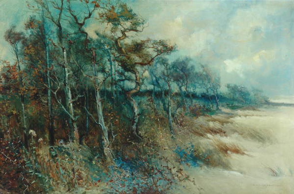 Detail of Trees in a Sandy Landscape, Heysham, 1915 by William H. Parkinson