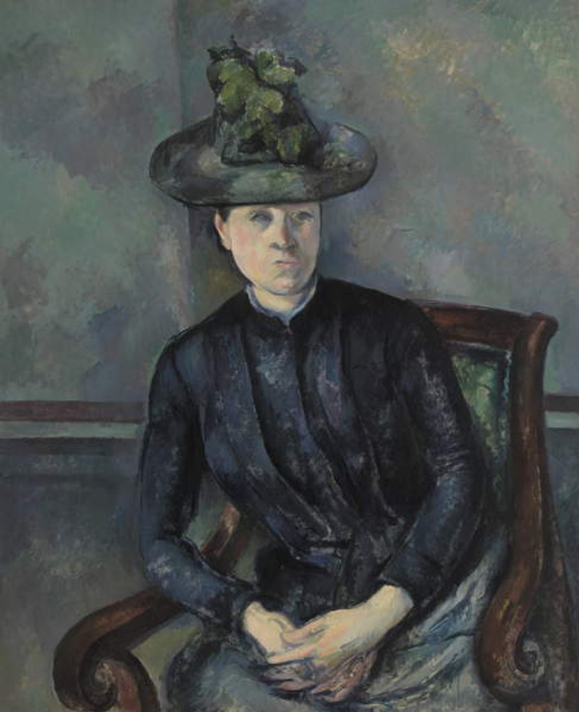 Detail of Madame Cezanne with Green Hat, 1891-92 by Paul Cezanne