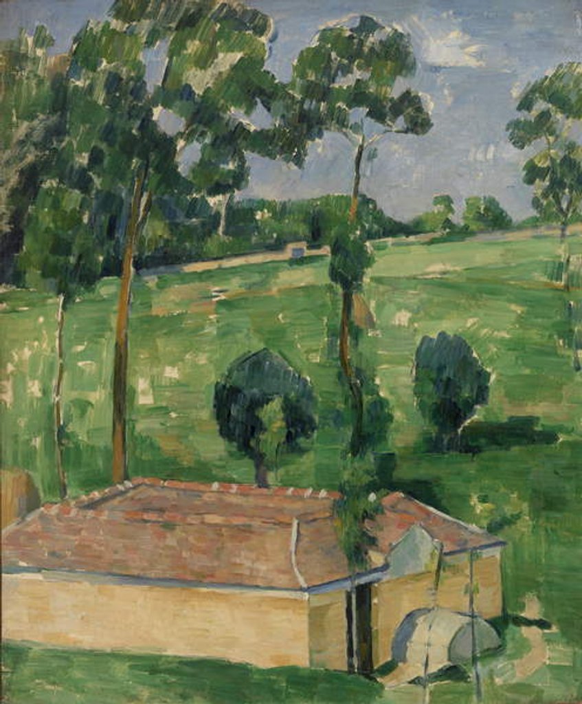 Detail of The Spring House, c.1879 by Paul Cezanne