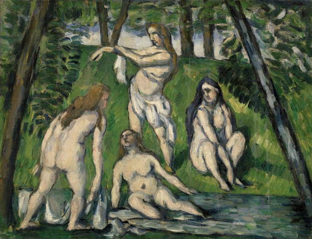 Detail of Four Bathers, 1876-77 by Paul Cezanne