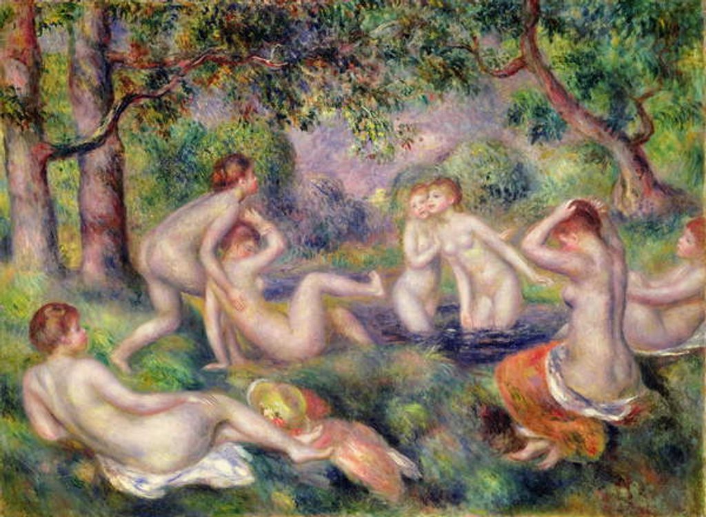 Detail of Bathers in the Forest, c.1897 by Pierre Auguste Renoir