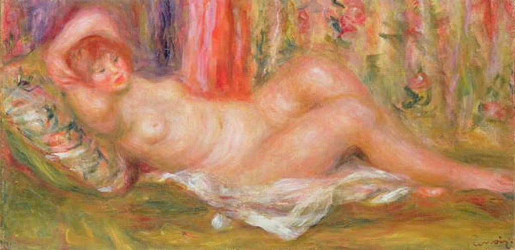 Detail of Nude on Couch, 1905-6 by Pierre Auguste Renoir