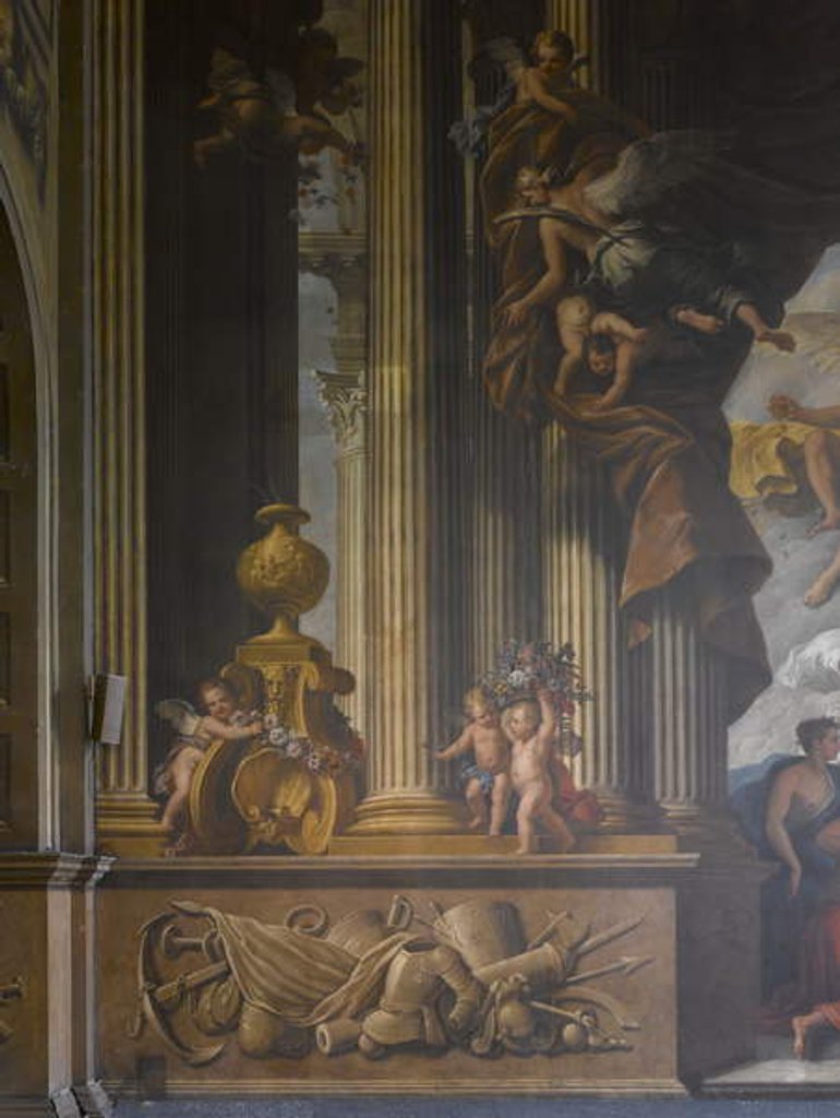 Detail of Detail of the West Wall of the Painted Hall, c.1707-27 by James Thornhill