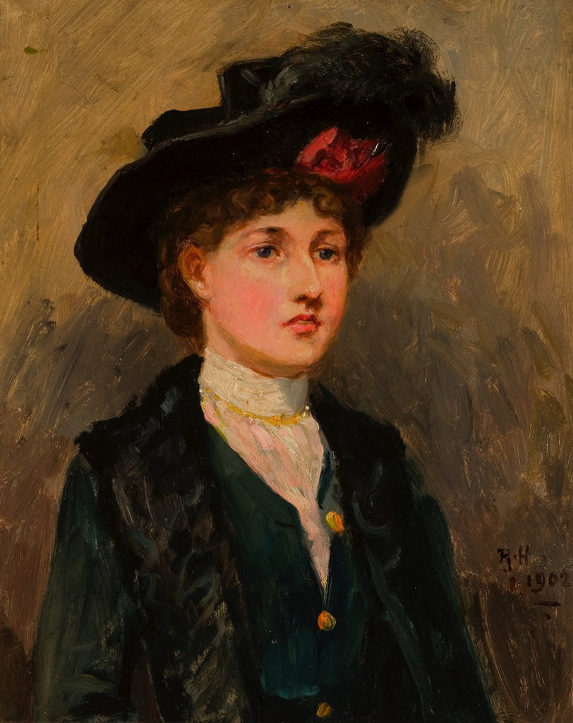 Detail of Elsie Wright by Ralph Hedley