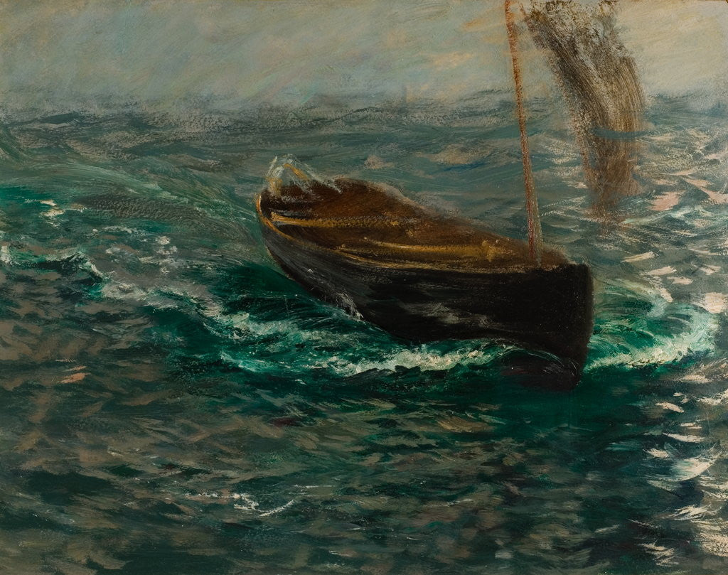 Detail of Study of a Sailing Dinghy by Charles Napier Hemy