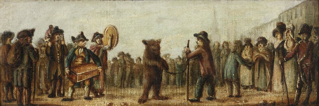 Detail of The Dancing Bear by Henry William Bunbury