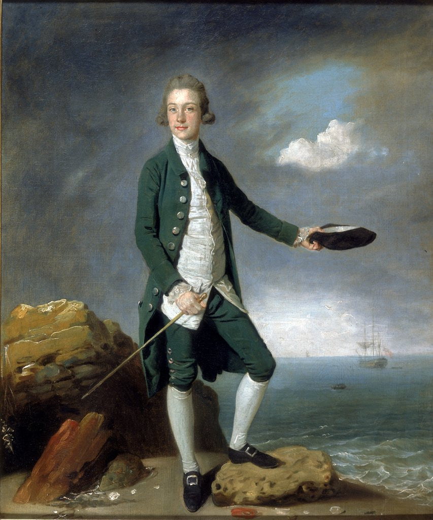 Detail of Sir Francis Holvering by Johann Zoffany