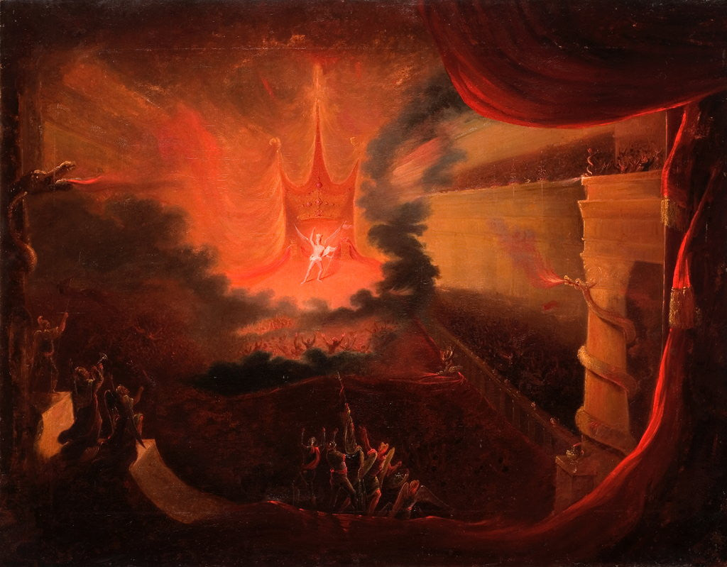 Detail of Satan (?) by John Martin