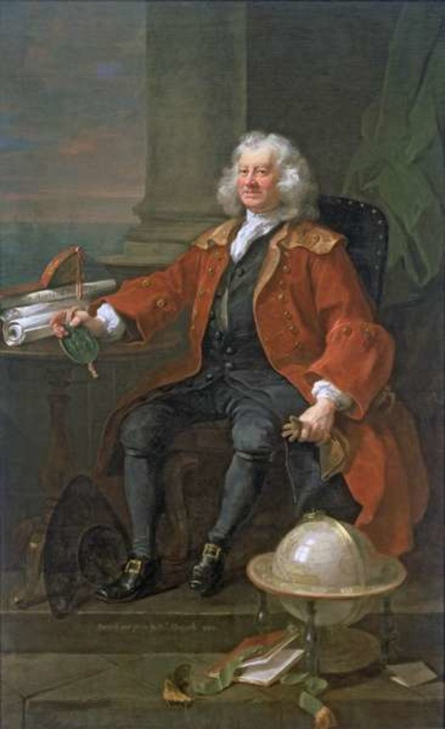 Detail of Captain Thomas Coram, 1740 by William Hogarth