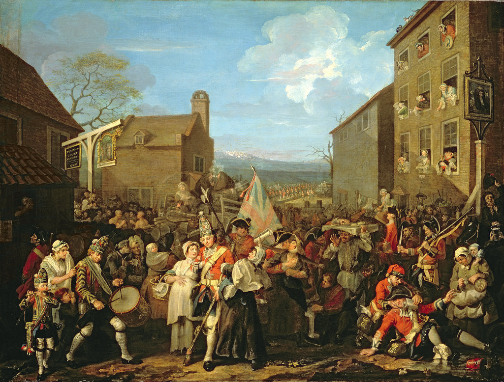 Detail of March of the Guards to Finchley, 1750 by William Hogarth