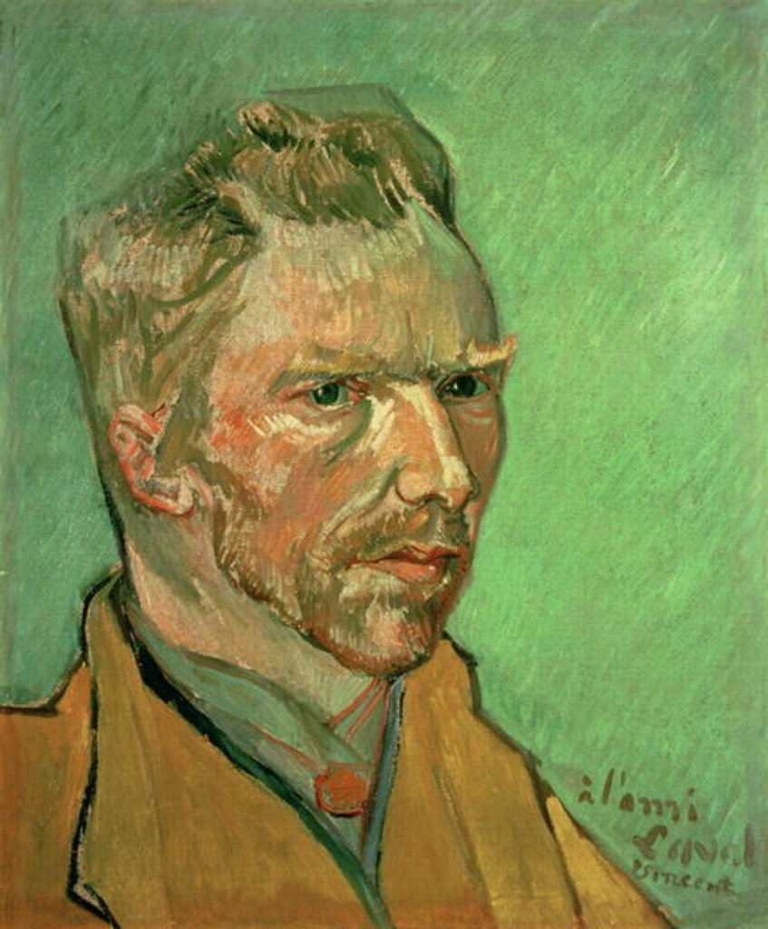 Detail of Self Portrait, 1888 by Vincent van Gogh