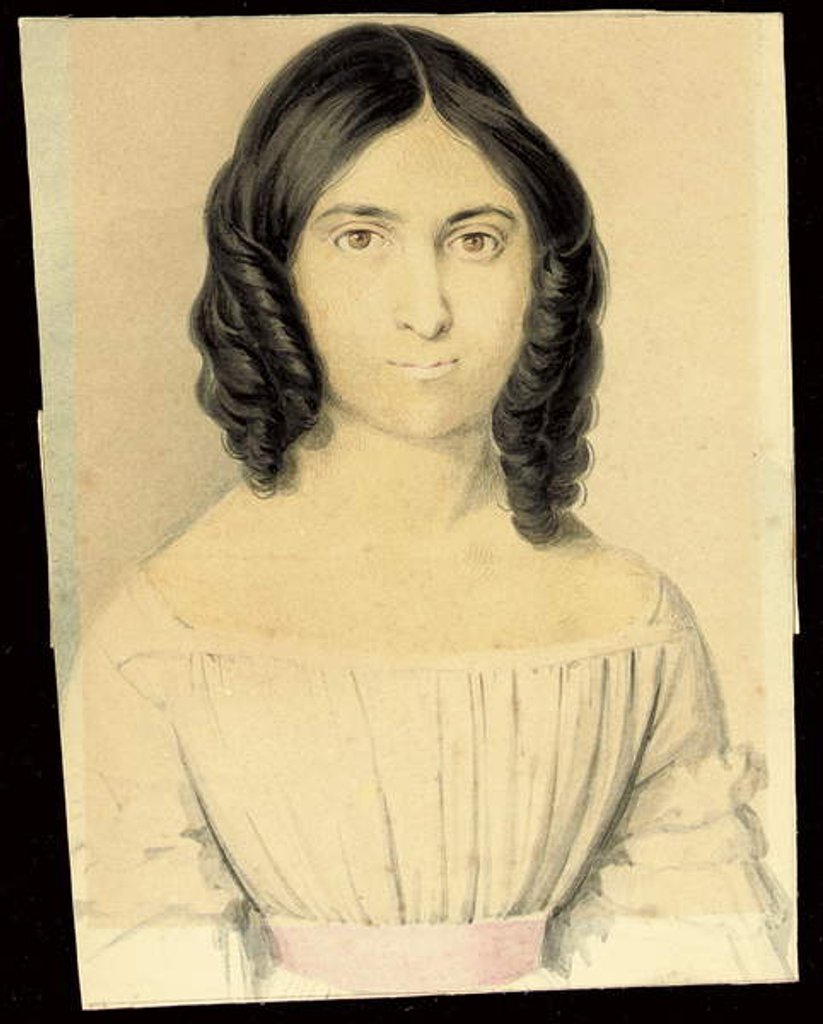Detail of A Portrait of Maria Francesca Rossetti, 1839-40 by Filippo Pistrucci