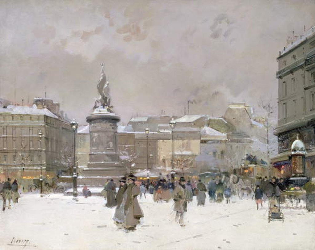 Detail of Place de Clichy by Jacques Lieven