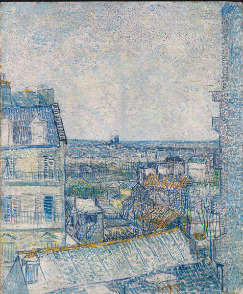 Detail of View from the Artist's Window, Rue Lapic; Vue de la Chambre de l'Artiste, Rue Lepic, 1887 by Vincent van Gogh