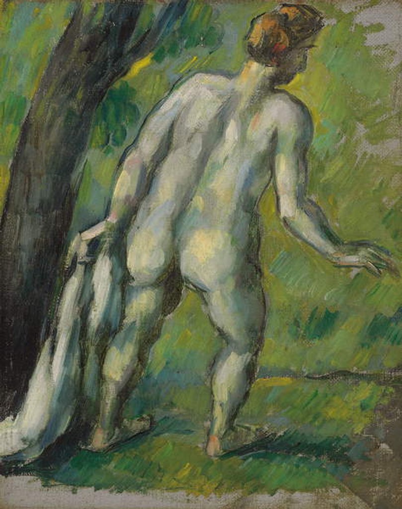 Detail of Bather, View from the Back; Baigneur, vu de dos, 1877-1878 by Paul Cezanne