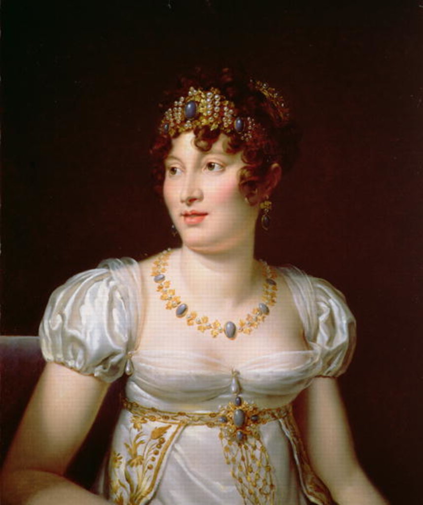 Detail of Portrait of Caroline Murat by Francois Pascal Simon Baron Gerard