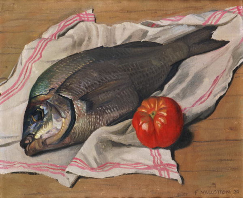 Detail of Dorade or 'John Dory', 1920 by Felix Edouard Vallotton