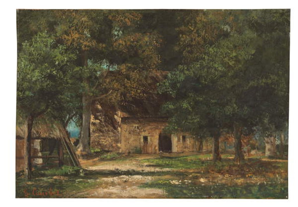 Detail of Le jardin de la Mère Toutain à Honfleur, c.1859-61 by Gustave Courbet