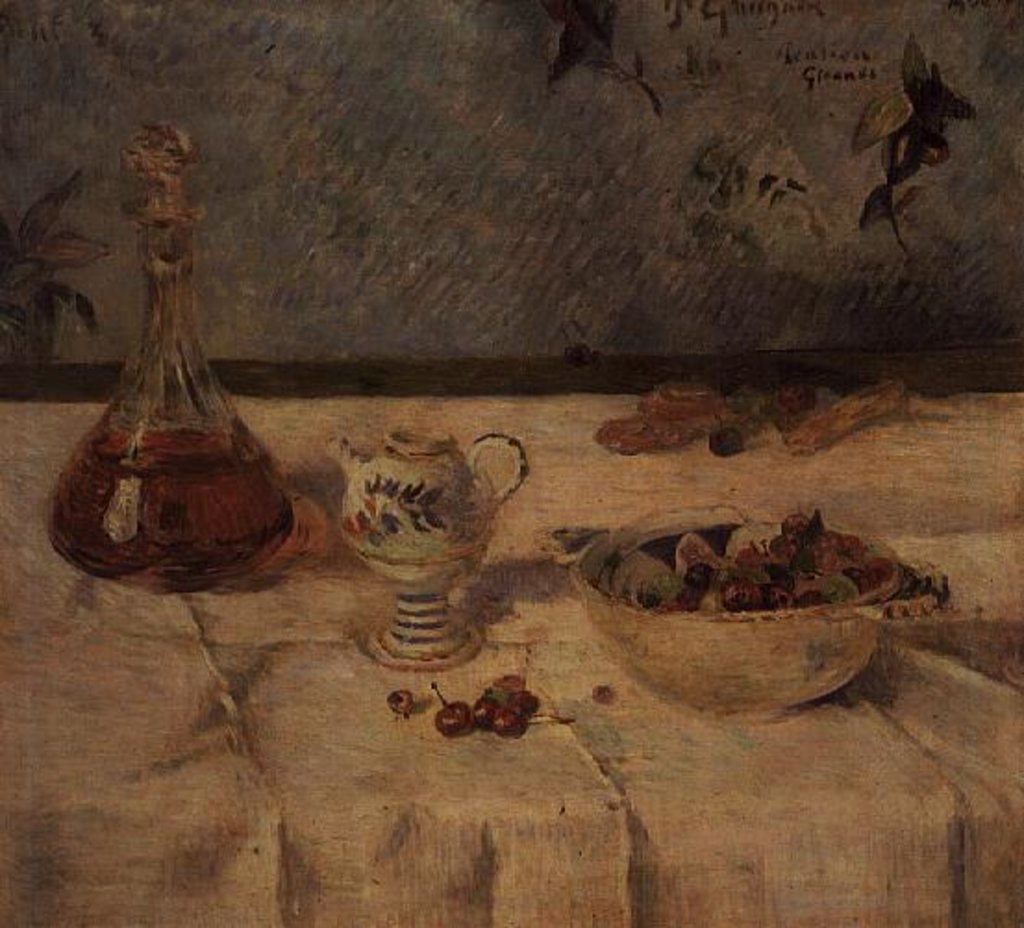 Detail of Still Life with Cherries, 1886 by Paul Gauguin