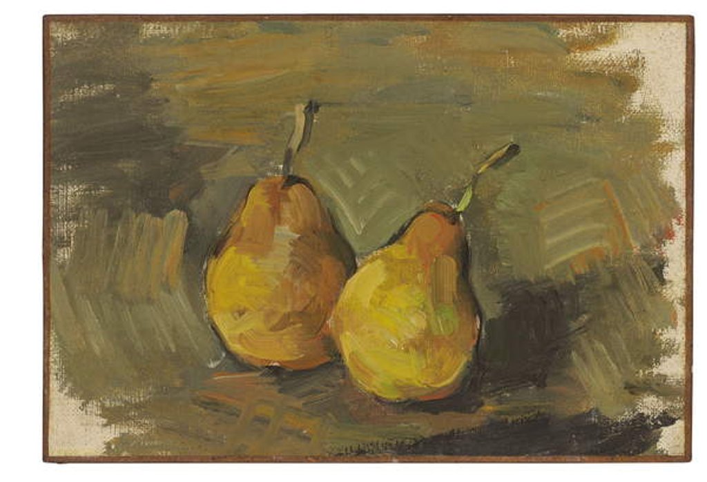 Detail of Deux poires, c.1875 by Paul Cezanne