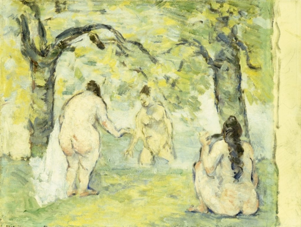 Detail of Three Bathers, 1875-77 by Paul Cezanne