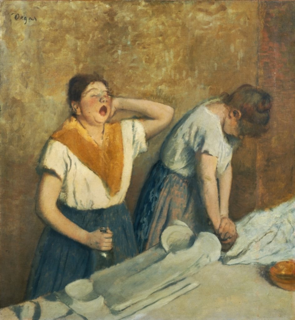 Detail of The Laundresses c.1874-76 by Edgar Degas