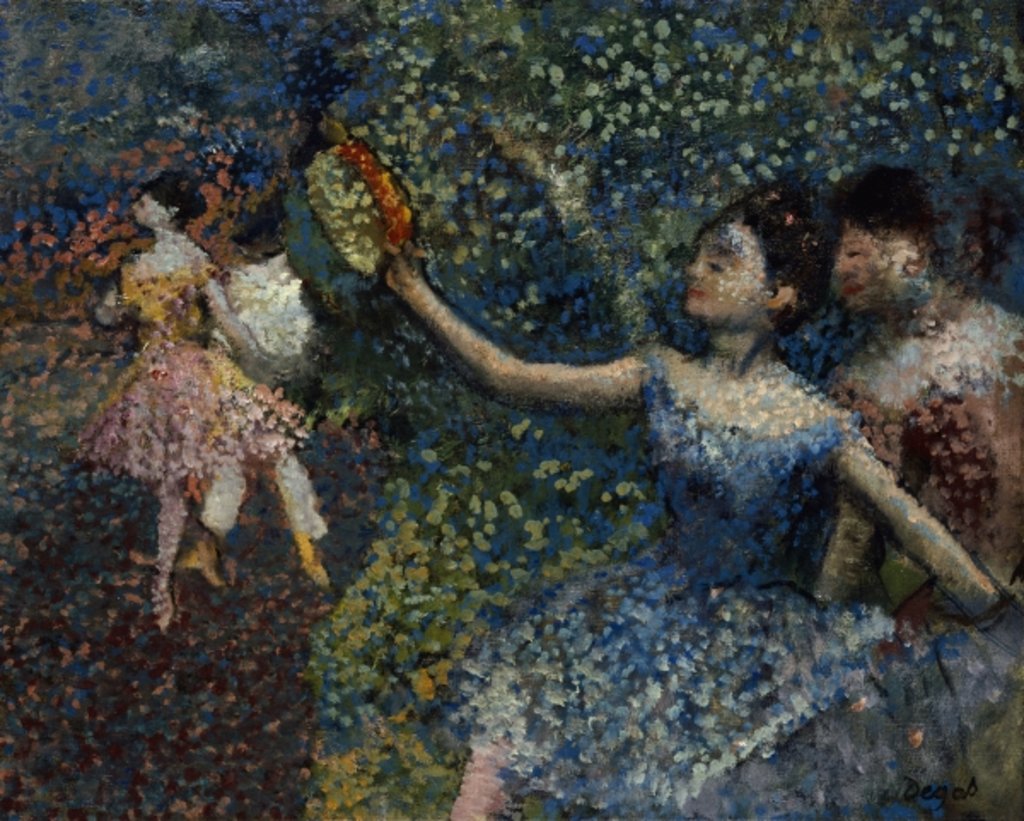 Detail of Dancer with a Tambourine, c.1897 by Edgar Degas