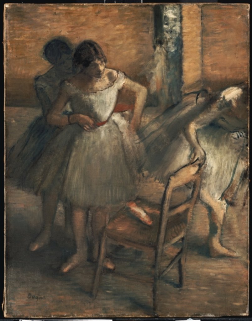 Detail of Dancers, 1895-1900 by Edgar Degas