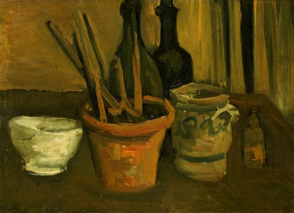 Detail of Still Life of Paintbrushes in a Flowerpot, 1884-85 by Vincent van Gogh