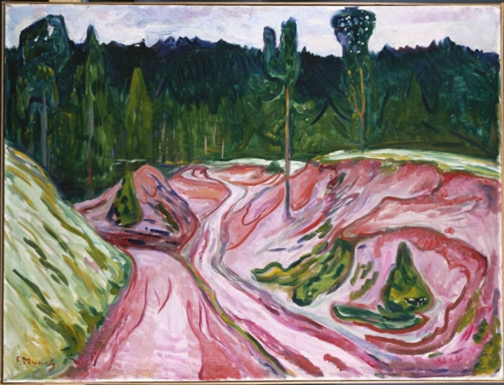 Detail of The Thuringian Forest, c.1904 by Edvard Munch