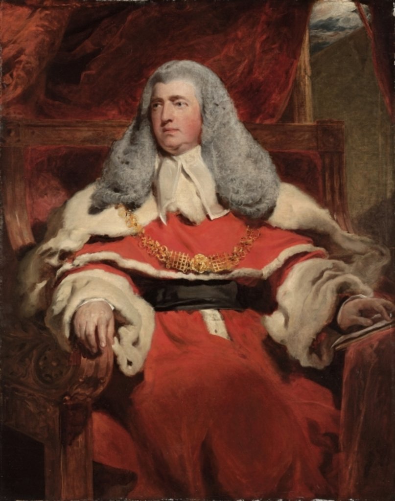 Detail of Portrait of Edward Law, 1st Baron Ellenborough, M.P. by Thomas Lawrence