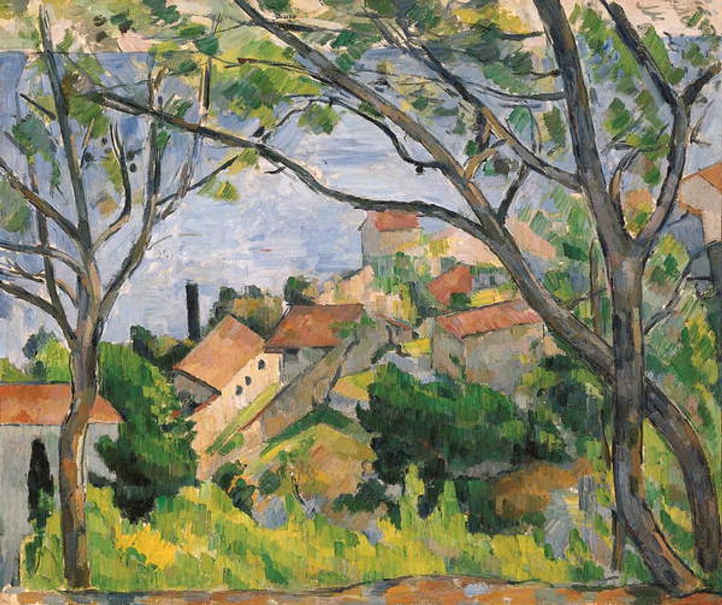 Detail of View of L'Estaque Through the Trees, 1879 by Paul Cezanne