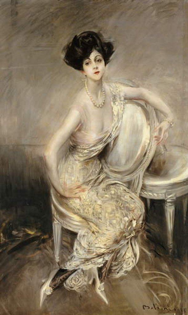 Detail of Portrait of Rita de Acosta Lydig, 1911 by Giovanni Boldini